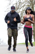 NAOMI HEDMAN Working Out at a Park in London 04/18/2016
