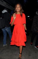 NAOMIE HARRIS Leaves a Restaurant Launch Party in London 04/27/2016