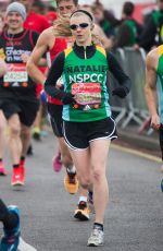NATLIE DORMER Running at Virgin Money Marathon in London 04/23/2016
