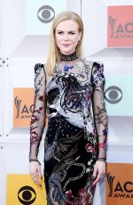 NICOLE KIDMAN at 51st Annual ACM Awards in Las Vegas 04/03/2016