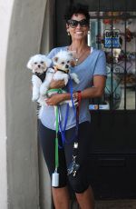 NICOLE MURPHY and Her Dogs Out in West Hollywood 04/21/2016