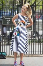 NINA AGDAL on the Set of a Photoshoot in New York 04/25/2016