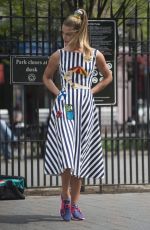 NINA AGDAL on the Set of a Photoshoot in New York 04/25/2016