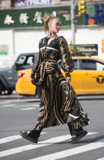 NINA AGDAL on the Set of a Photoshoot in New York 04/25/2016