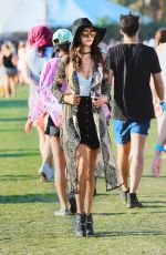 NINA DOBREV at 2016 Coachella Valley Music and Arts Festival in Indio 04/15/2016