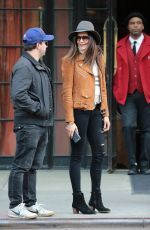 NINA DOBREV Leaves Her Hotel in New York 04/10/2016