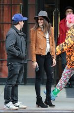 NINA DOBREV Leaves Her Hotel in New York 04/10/2016