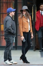 NINA DOBREV Leaves Her Hotel in New York 04/10/2016