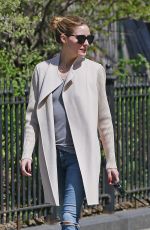 OLIVIA PALERMO Out and About in New York 04/18/2016