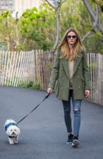 OLIVIA PALERMO Walks Her Dog at a Park in Brooklyn 04/25/2016