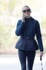 OLIVIA PALERMO Walks Her Dog Out in New York 04/19/2016