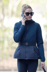 OLIVIA PALERMO Walks Her Dog Out in New York 04/19/2016