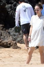 OLIVIA WILDE at a Beach in Maui 04/16/2016