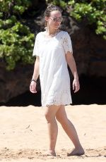 OLIVIA WILDE at a Beach in Maui 04/16/2016