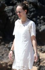 OLIVIA WILDE at a Beach in Maui 04/16/2016