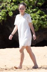 OLIVIA WILDE at a Beach in Maui 04/16/2016