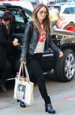 OLIVIA WILDE Out and About in New York 04/14/2016