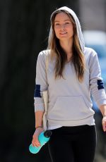 OLIVIA WILDE Out Jogging in New York 04/11/2016