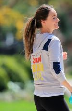 OLIVIA WILDE Out Jogging in New York 04/11/2016