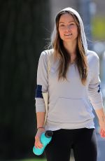 OLIVIA WILDE Out Jogging in New York 04/11/2016