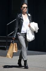 OLIVIA WILDE Out Shopping in New York 04/14/2016