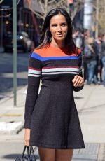 PADMA LAKSHMI Out and About in New York 04/11/2016