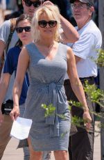 PAMELA ANDERSON on the Set of 