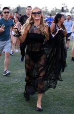 PARIS HILTON at Coachella Valley Music and Arts Festival in Indio 04/15/2016