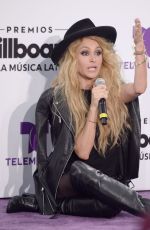 PAULINA RUBIO at Billboard Latin Music Awards in Miami 04/28/2016