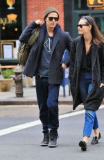 PHOEBE TONKIN and Paul Wesley Out in New York 03/25/2016