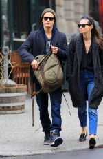 PHOEBE TONKIN and Paul Wesley Out in New York 03/25/2016