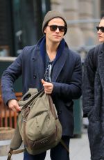 PHOEBE TONKIN and Paul Wesley Out in New York 03/25/2016