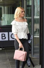 PIXIE LOTT Arroves at BBC Breakfast in London 04/13/2016