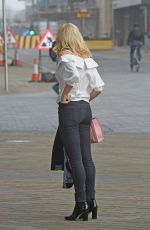 PIXIE LOTT Arroves at BBC Breakfast in London 04/13/2016