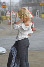 PIXIE LOTT Arroves at BBC Breakfast in London 04/13/2016