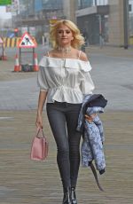PIXIE LOTT Arroves at BBC Breakfast in London 04/13/2016