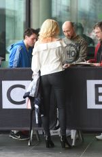 PIXIE LOTT Arroves at BBC Breakfast in London 04/13/2016