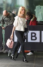 PIXIE LOTT Arroves at BBC Breakfast in London 04/13/2016