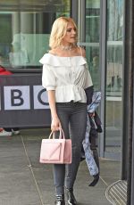 PIXIE LOTT Arroves at BBC Breakfast in London 04/13/2016