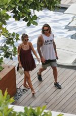 Pregnant AUDRINA PATRIDGE in Bikini at a Pool in Honolulu 04/13/2016