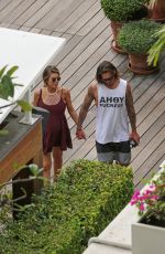 Pregnant AUDRINA PATRIDGE in Bikini at a Pool in Honolulu 04/13/2016