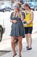 Pregnant NICKY HILTON Out and About in New York 04/22/2016