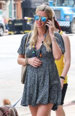Pregnant NICKY HILTON Out and About in New York 04/22/2016