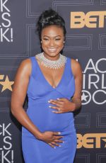 Pregnant TATYANA ALI at Black Girls Rock! 2016 on April 1, 2016 in New York