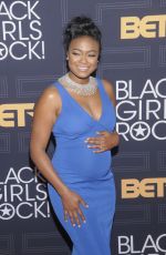 Pregnant TATYANA ALI at Black Girls Rock! 2016 on April 1, 2016 in New York