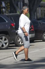 QUEEN LATIFAH Out and About in West Hollywood 04/21/2016