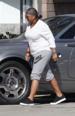 QUEEN LATIFAH Out and About in West Hollywood 04/21/2016