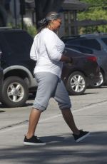 QUEEN LATIFAH Out and About in West Hollywood 04/21/2016
