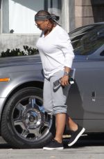 QUEEN LATIFAH Out and About in West Hollywood 04/21/2016