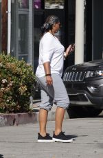 QUEEN LATIFAH Out and About in West Hollywood 04/21/2016